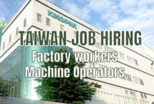 MACHINE OPERATOR JOBS IN TAIWAN 2022